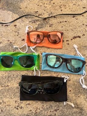 Blenders Assorted Sunglasses Set with Orange, Green, Blue & Black Frames